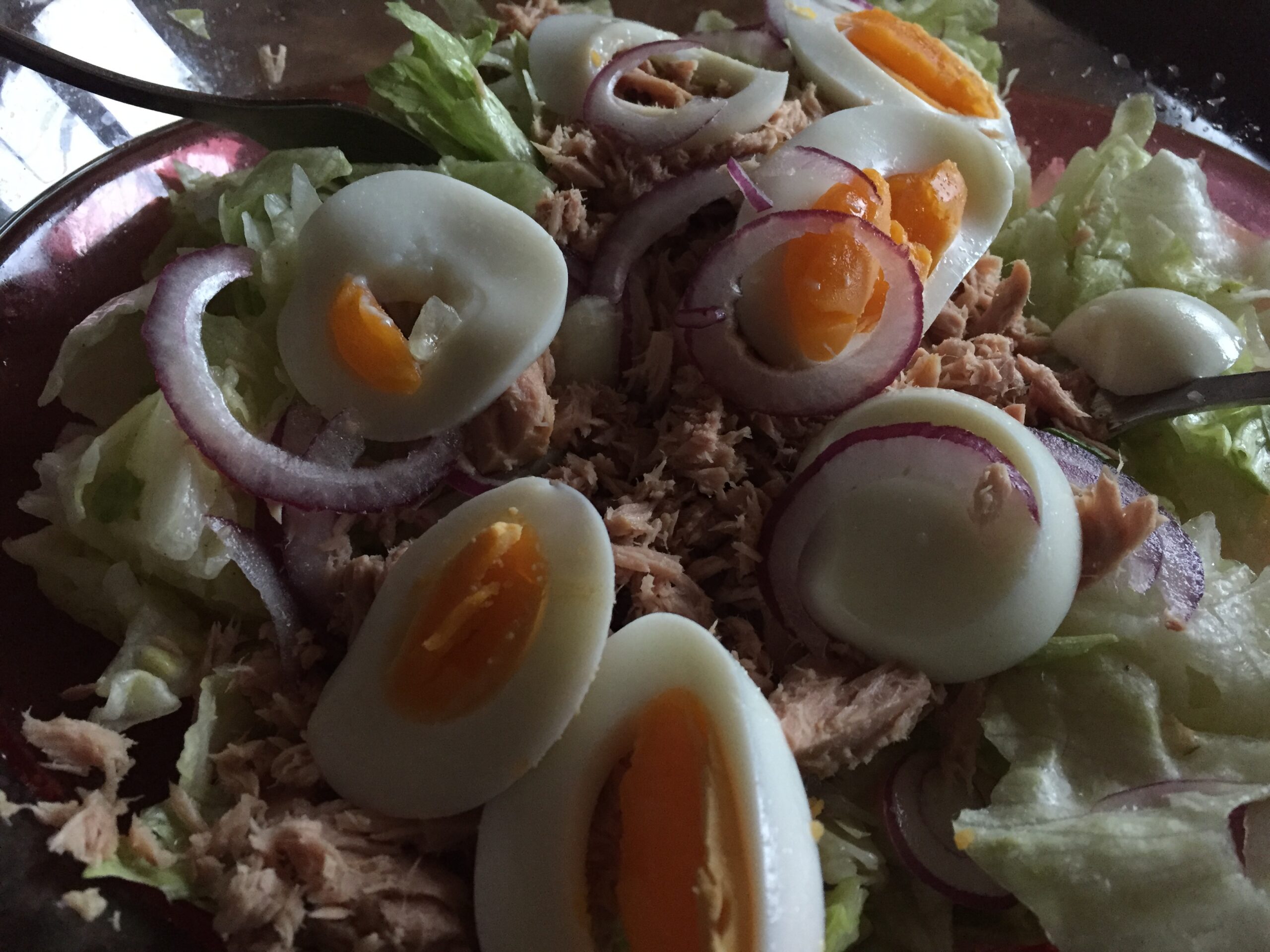 wrap mit thunfisch und ei