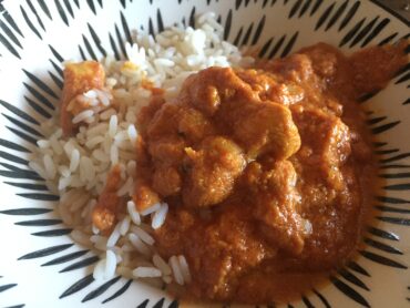 Butter-Chicken mit Naan Brot